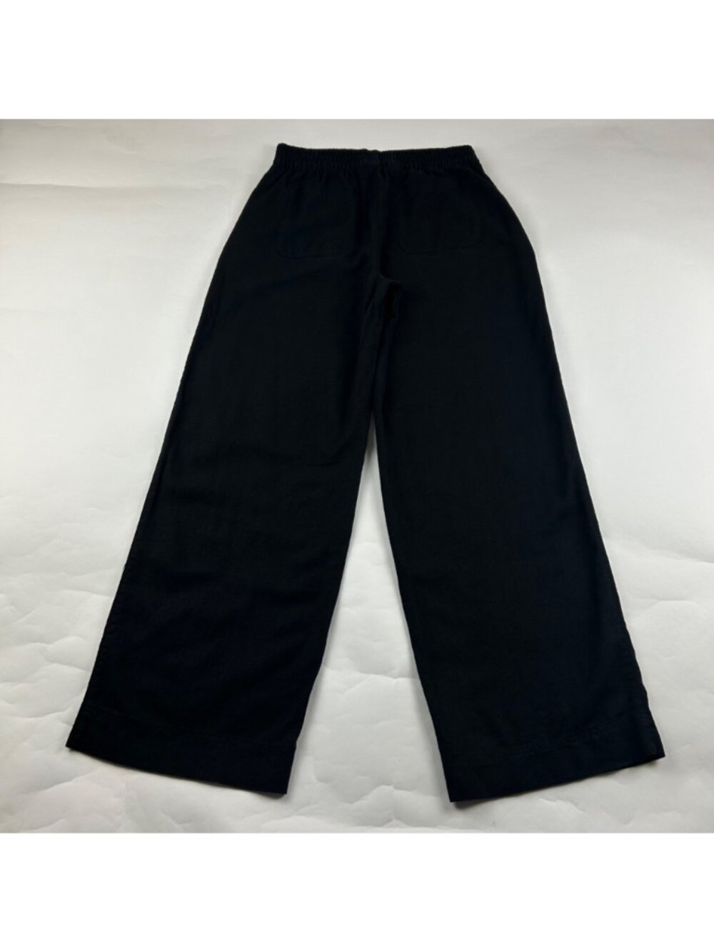 Old Navy Black Linen Blend High Rise Wide Leg Lounge Pant S - Picture 6 of 7